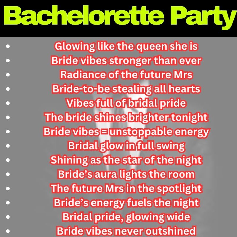 Bride Vibes Lines