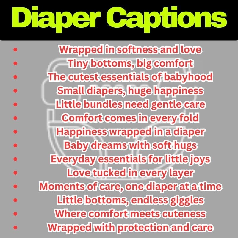 Best Diaper Captions