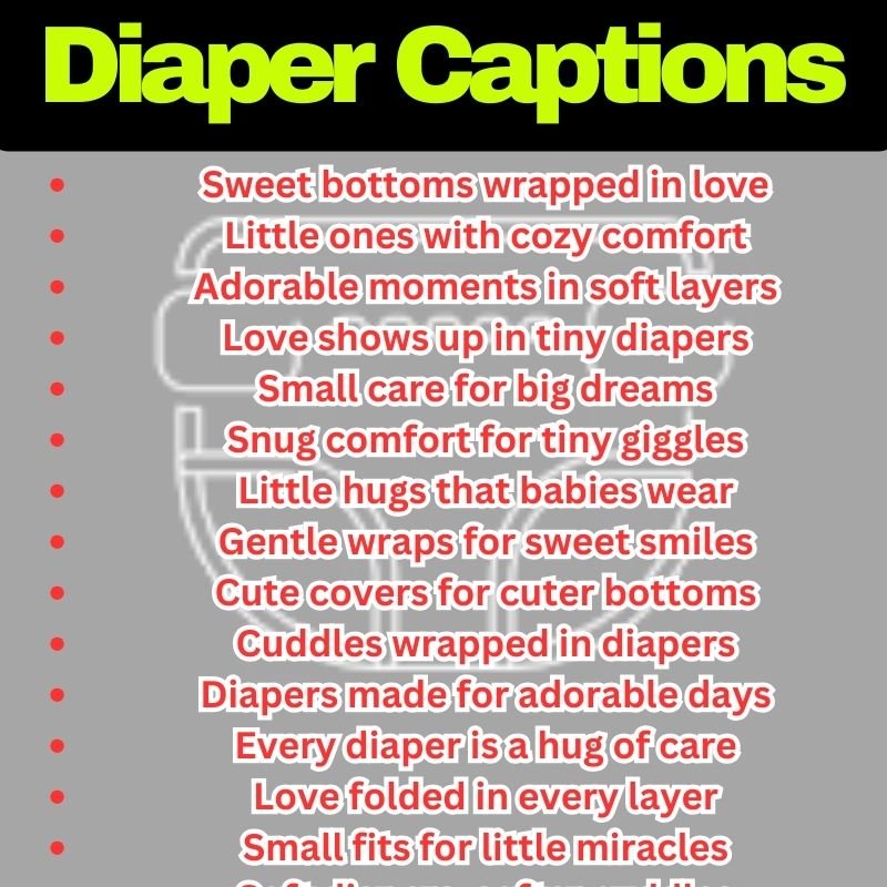 Cute Baby Diaper Lines