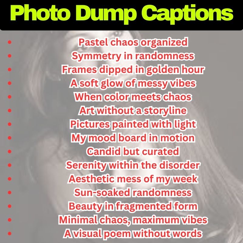 Aesthetic Dump Captions