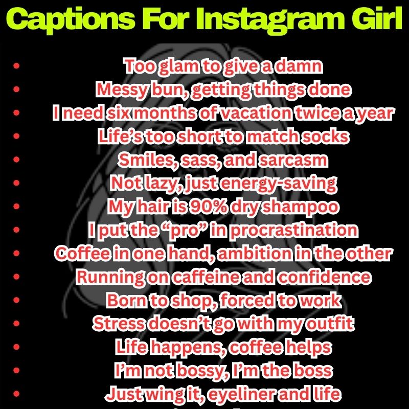 Funny Girl Captions