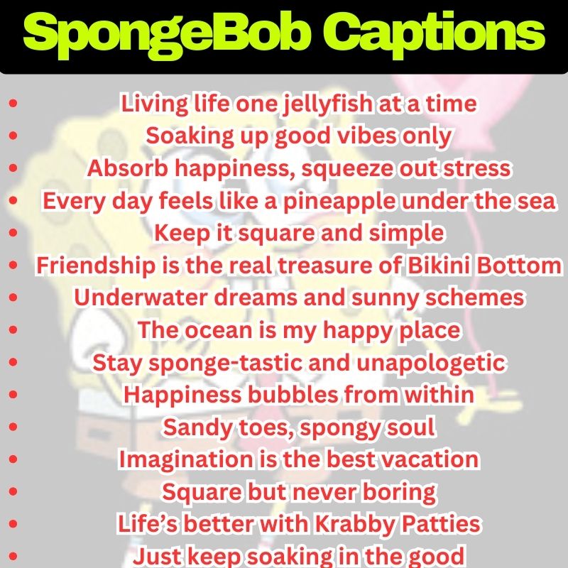 Best Spongebob Captions