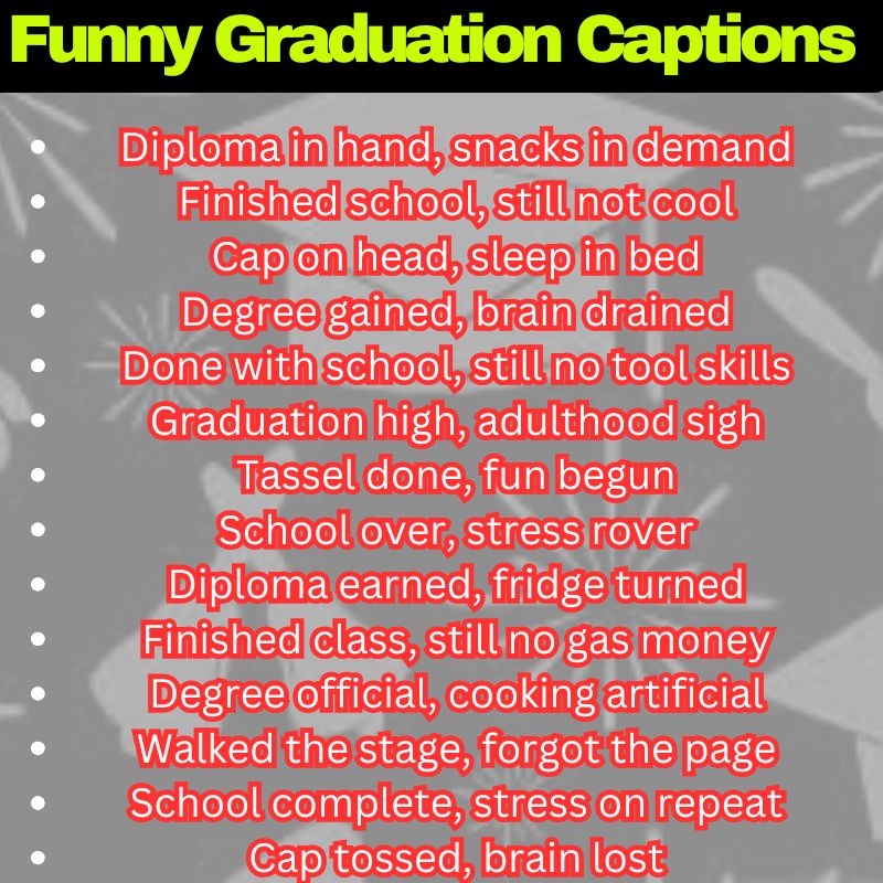 Silly Grad One-Liners
