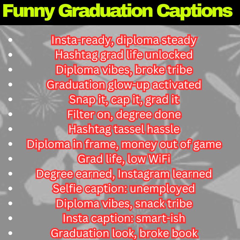 Funny Insta Grad Words