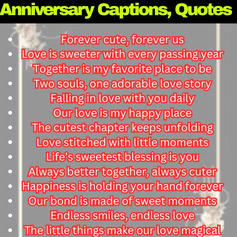 Cute Anniversary Quotes