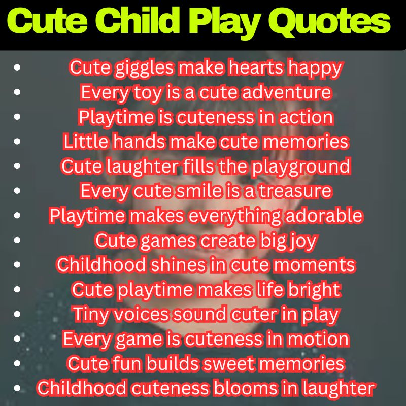 Cute Playtime Words