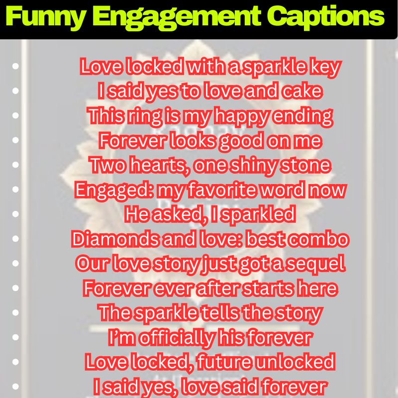 Cute & Funny Engagement Lines
