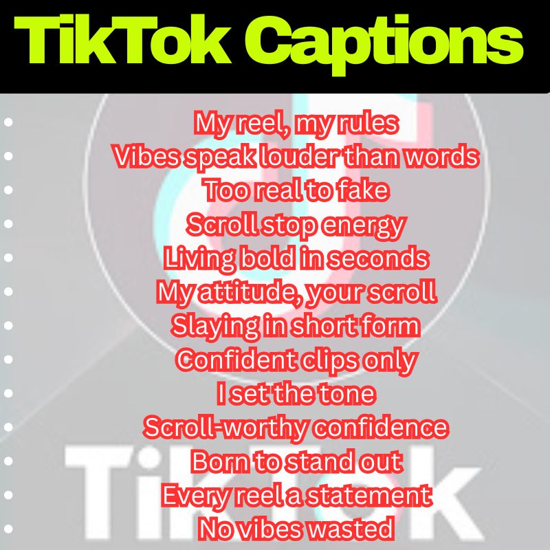 TikTok Attitude Lines