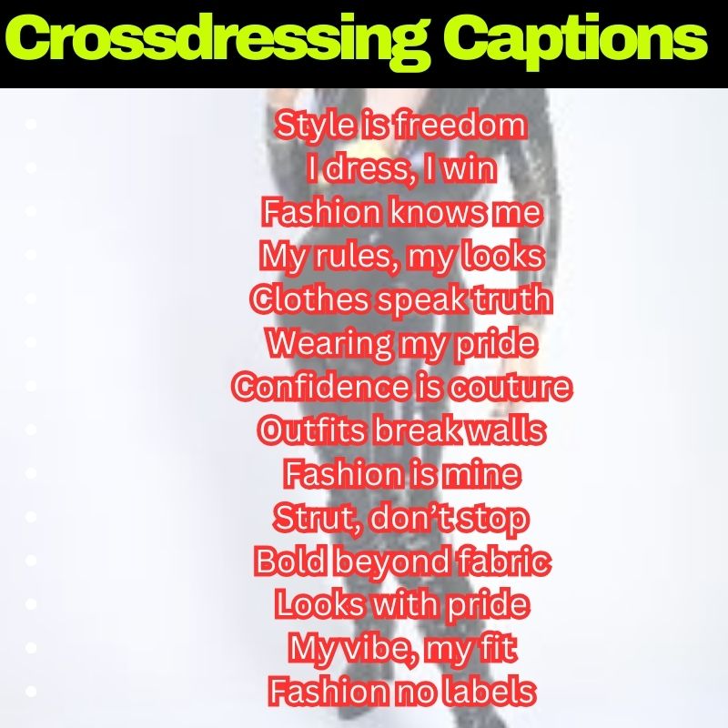 Cool Crossdressing Phrases