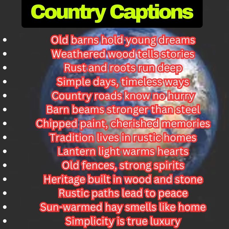 Rustic Country Sayings