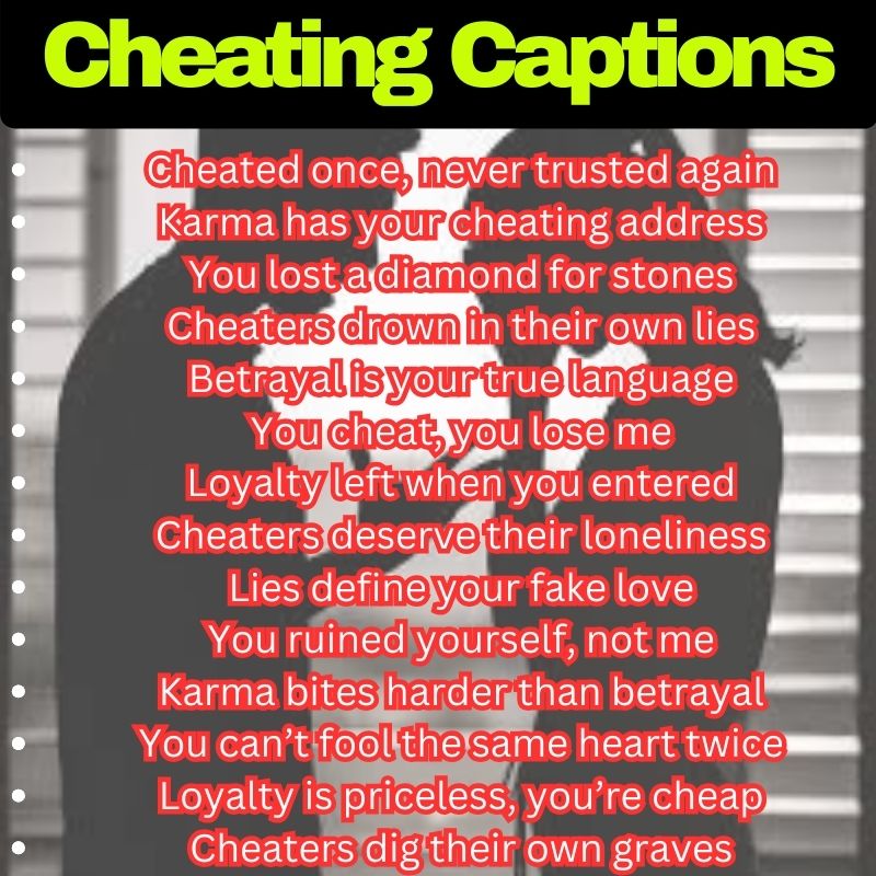 Savage Cheating Words