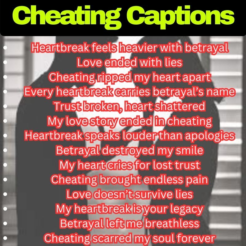 Heartbreak Cheating Quotes
