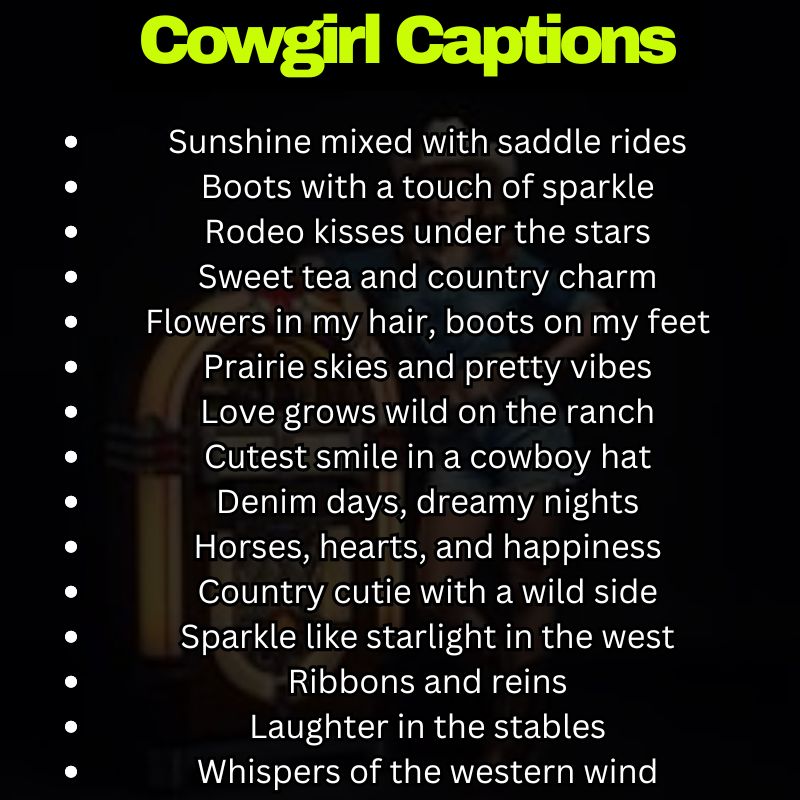 Cute Cowgirl Lines