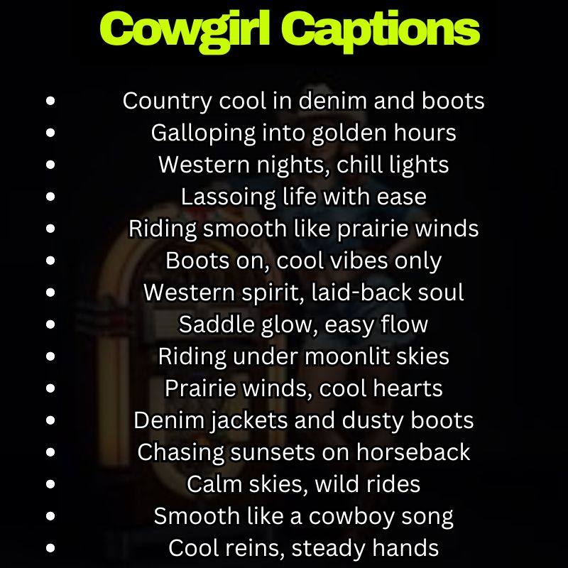 Cool Cowgirl Vibes
