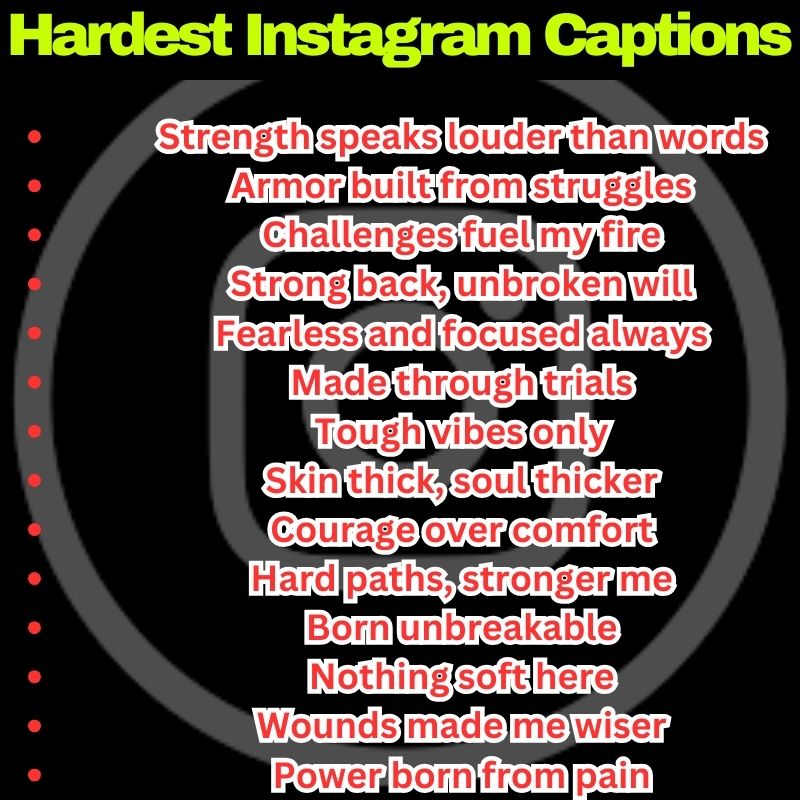 Tough Insta Lines