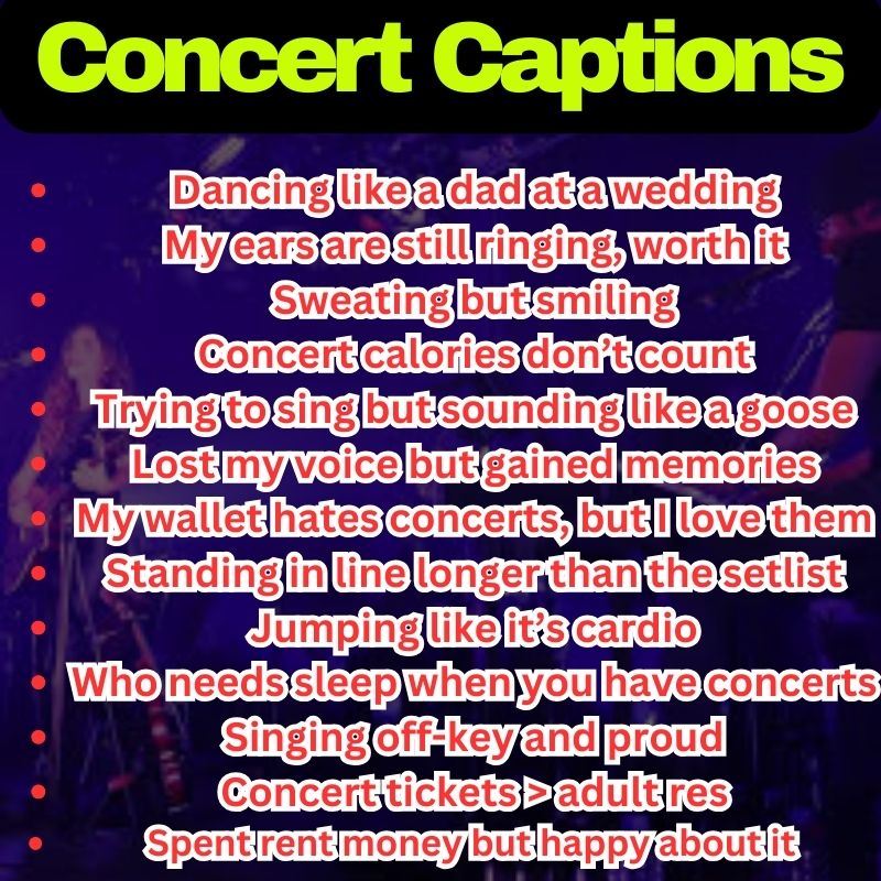 Funny Concert Quotes