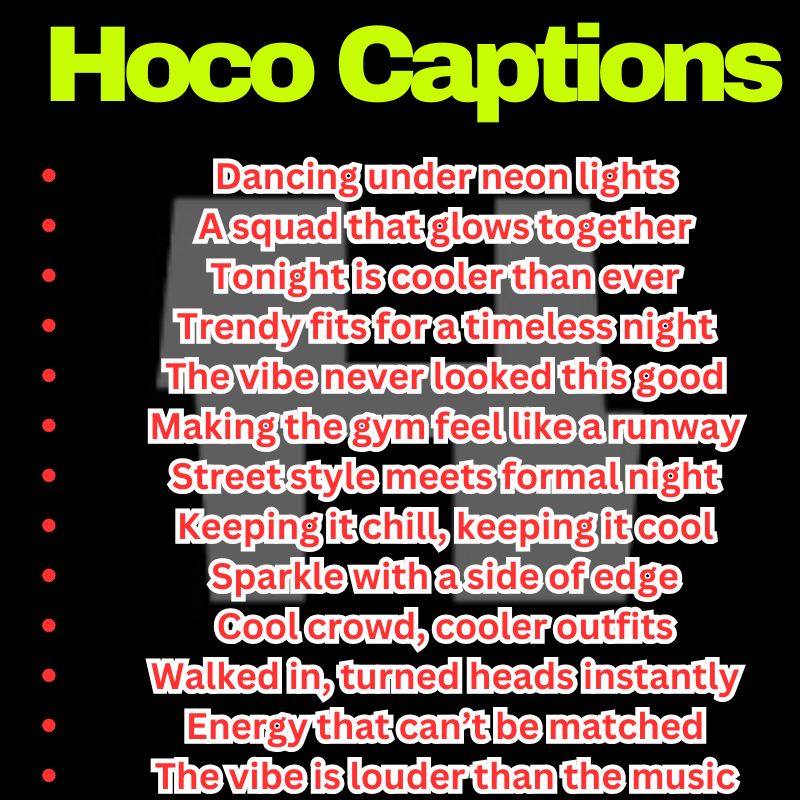 Cool Hoco Vibes