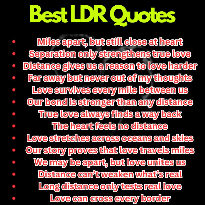 Best LDR Quotes