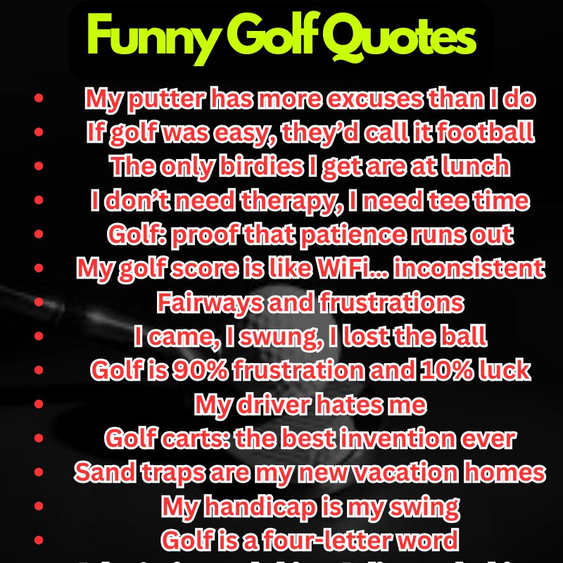 Funny Golf Quotes