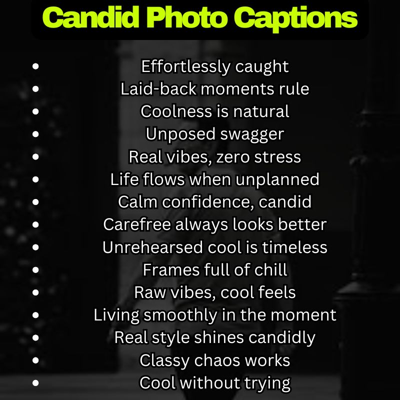 Cool Candid Vibes