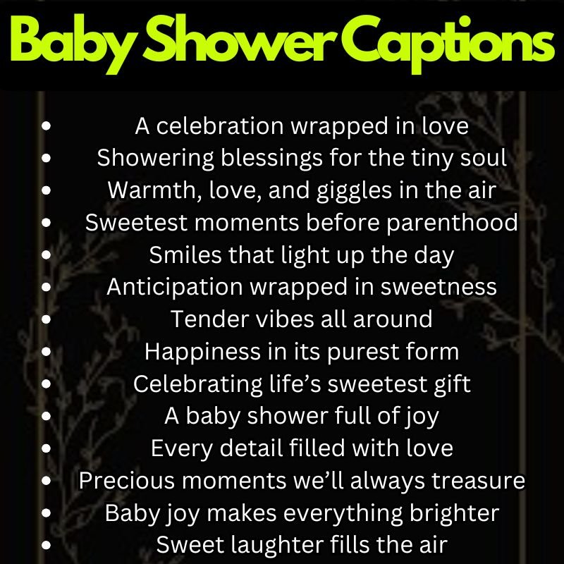 Sweet Baby Shower Vibes
