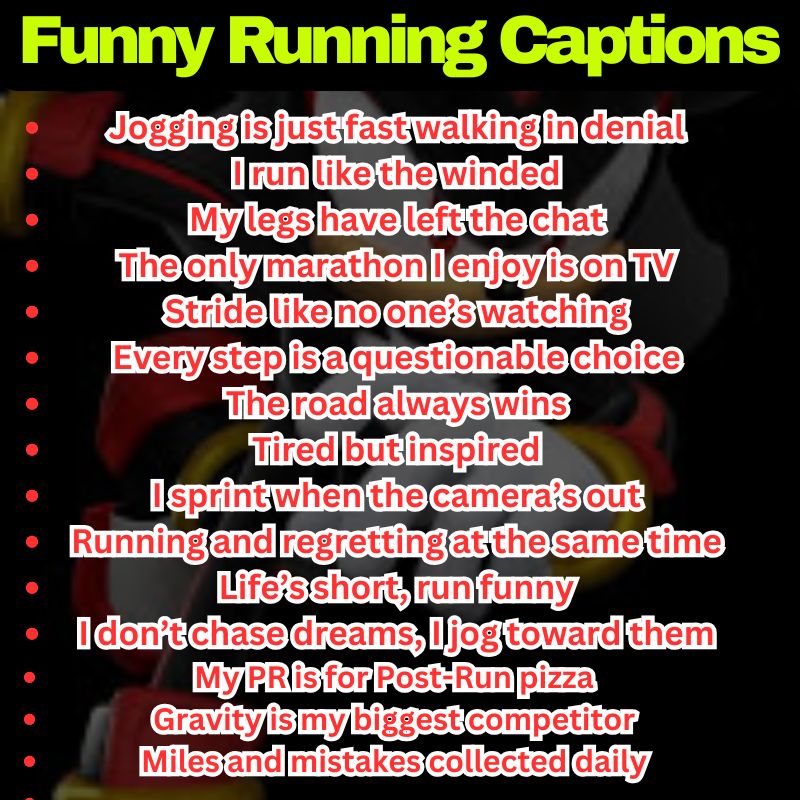 Hilarious Run Quotes