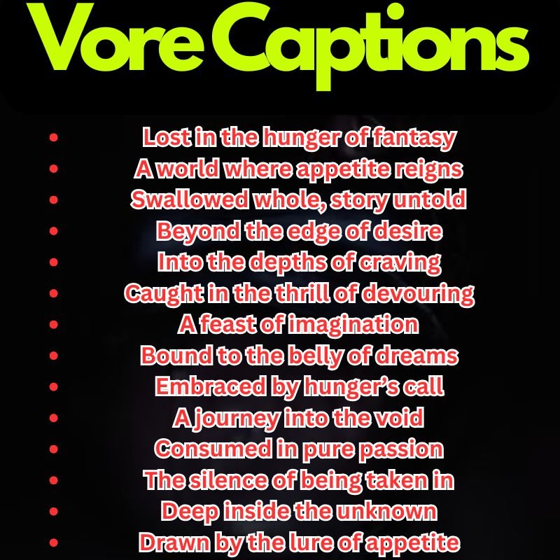Best Vore Captions