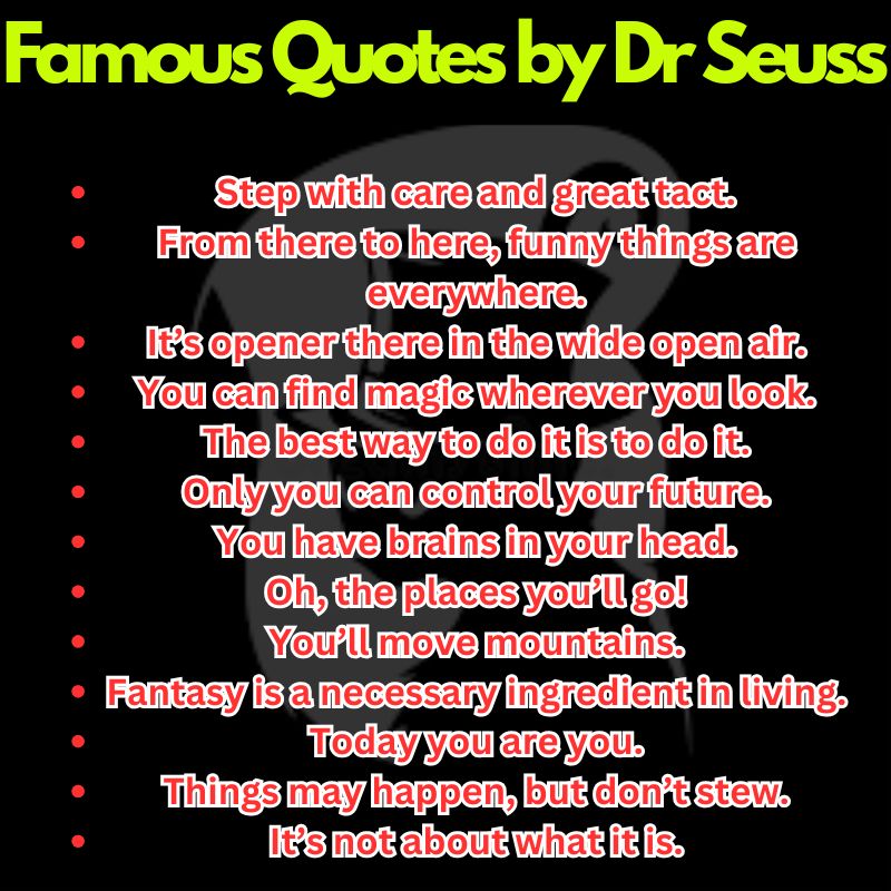 Famous Quotes by Dr Seuss