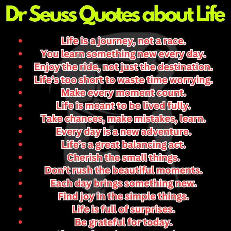 Dr Seuss Quotes about Life