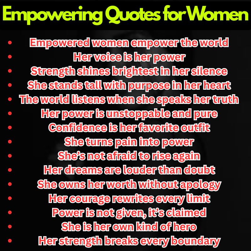 Empowering Quotes for Women