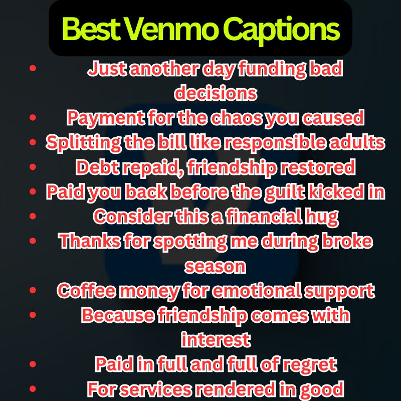 Best Venmo Captions