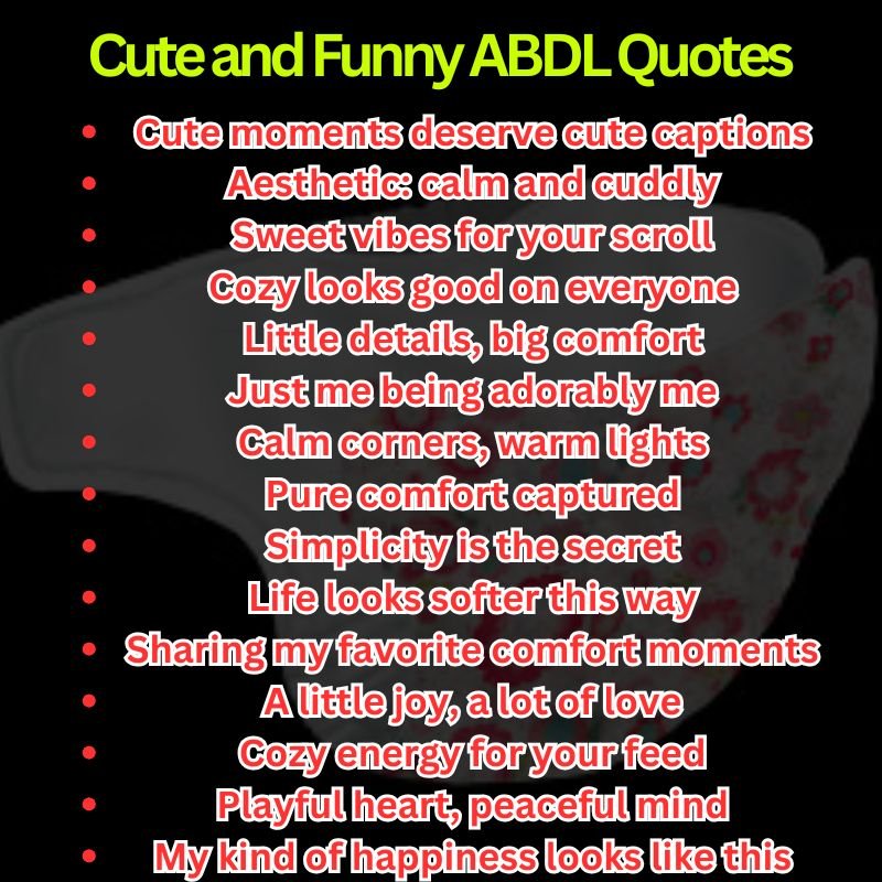 ABDL Instagram Caption Ideas