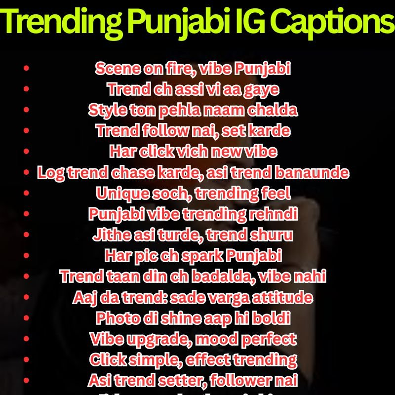 Trending Punjabi IG Captions