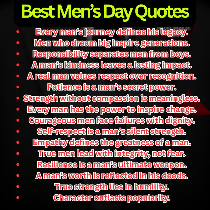Best Men’s Day Quotes