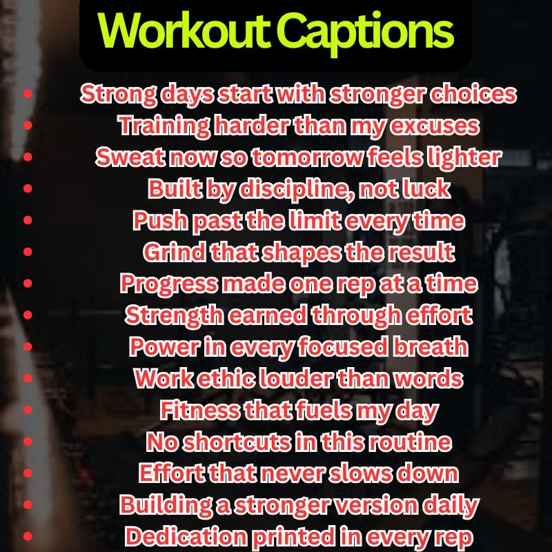 650+ Workout Captions You Need for Strong Gym Selfies