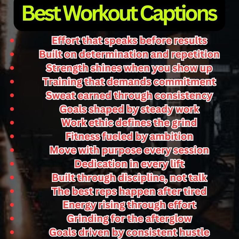 Best Workout Captions