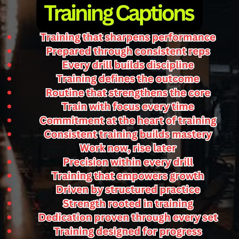 Training Captions