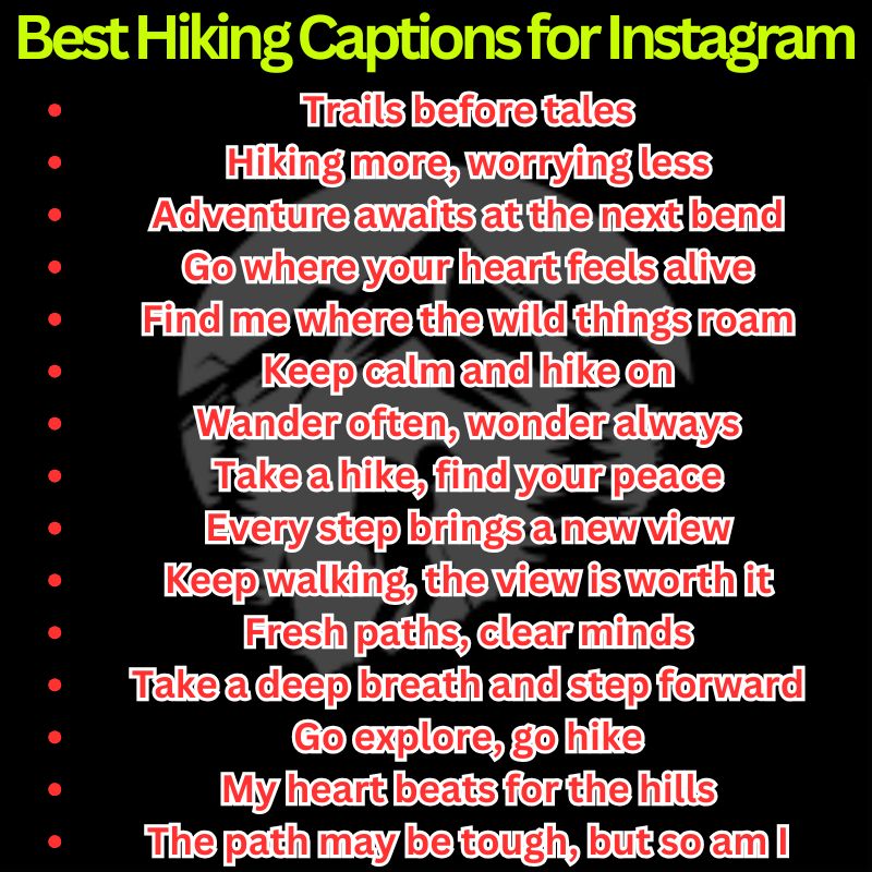 Best Hiking Captions for Instagram