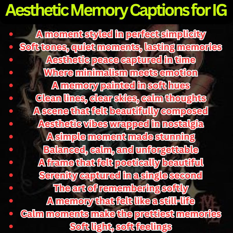 Aesthetic Memory Captions for IG
