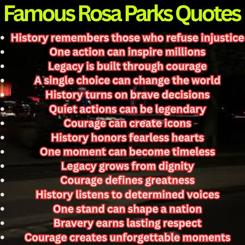Famous Rosa Parks Quotes