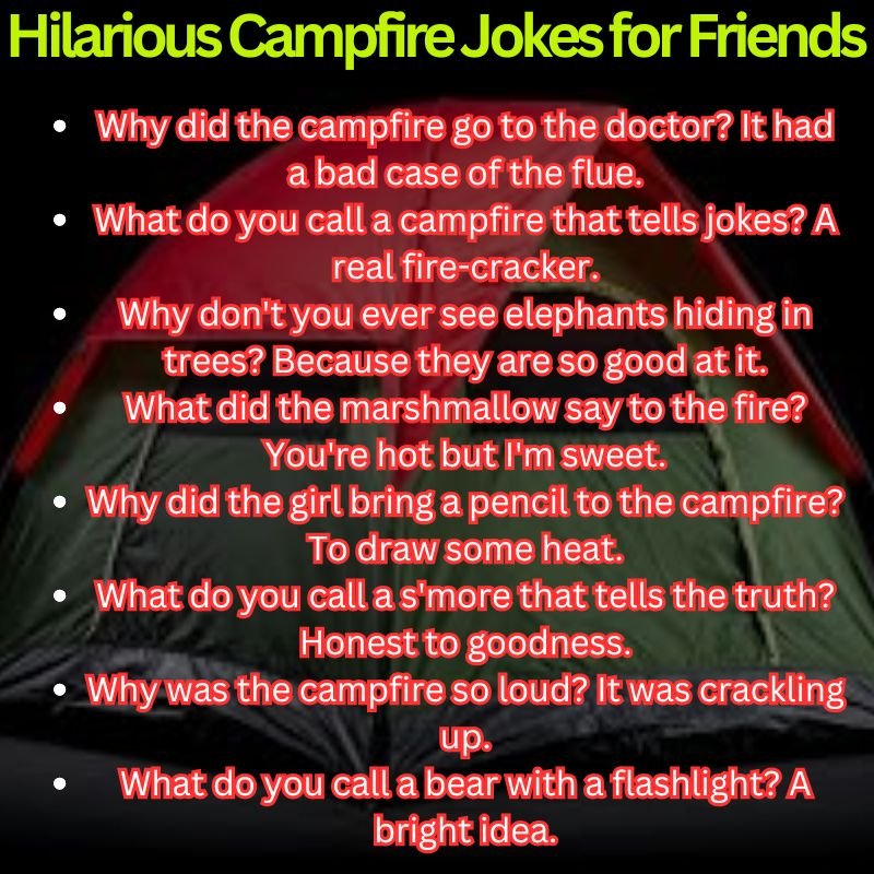 Hilarious Campfire Jokes for Friends