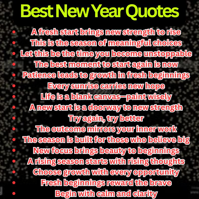 Best New Year Quotes