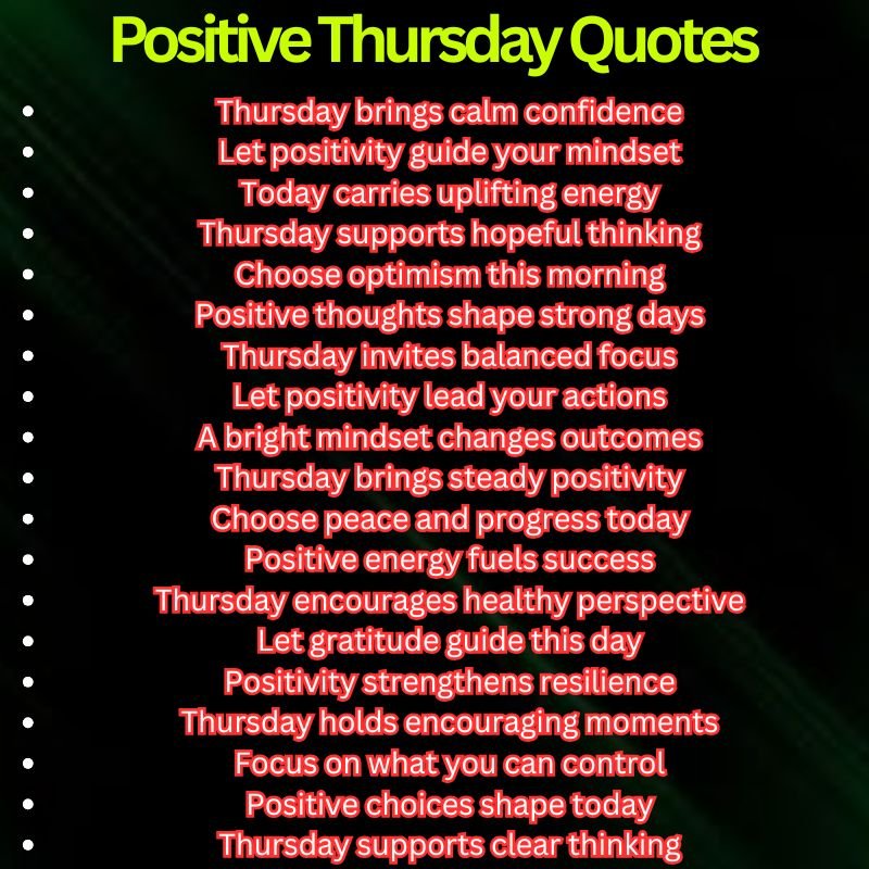 Positive Thursday Quotes