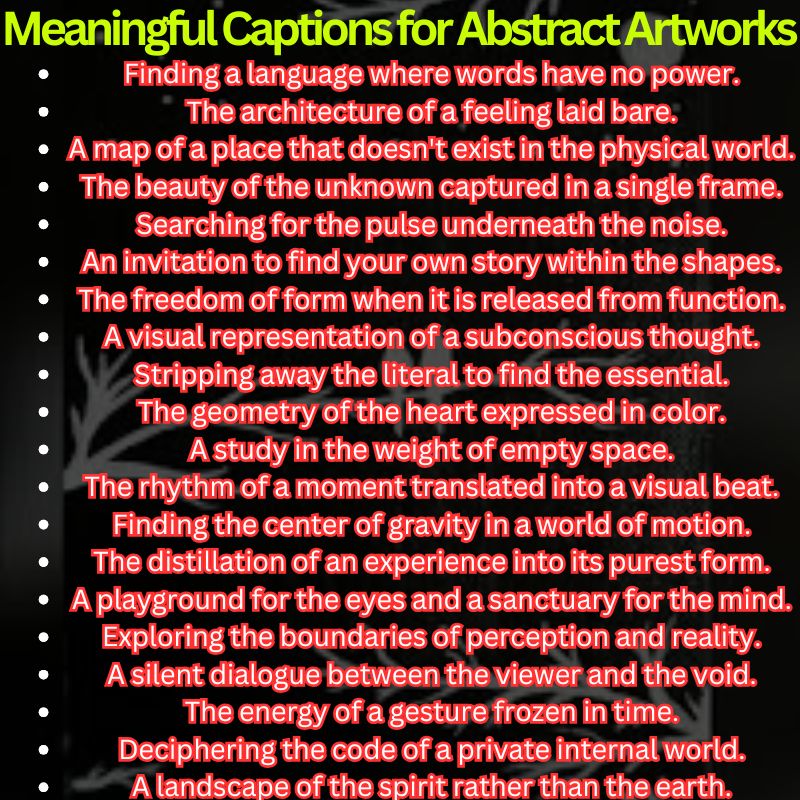 Meaningful Captions for Abstract Artworks