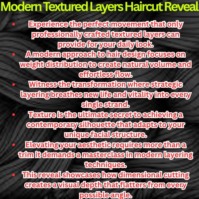 Modern Textured Layers Haircut Reveal
