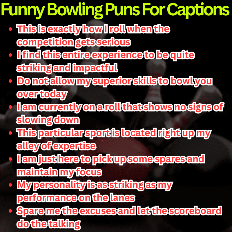 Funny Bowling Puns For Captions