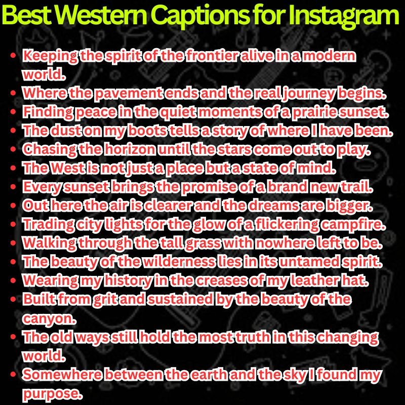 Best Western Captions for Instagram