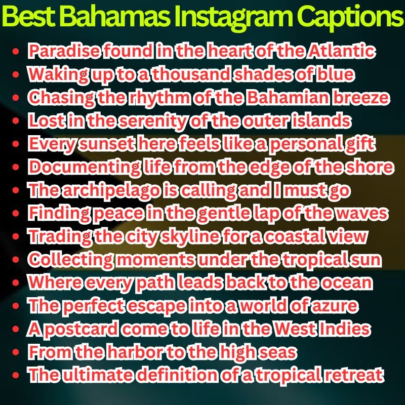 Best Bahamas Instagram Captions