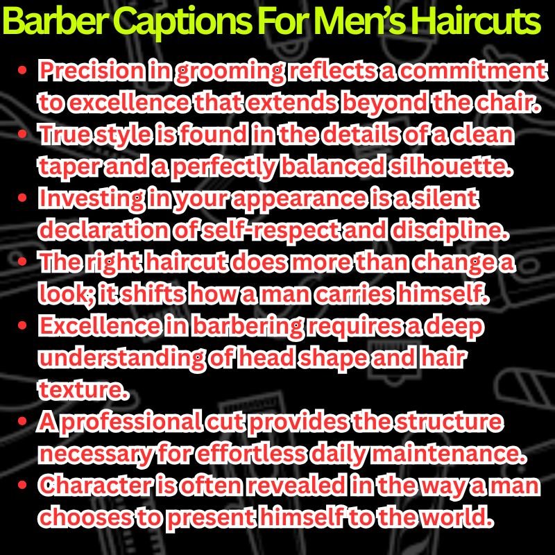 Barber Captions For Men’s Haircuts