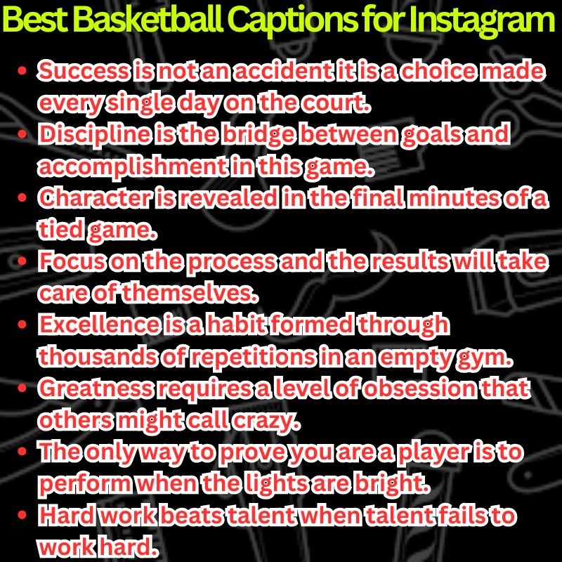 Best Basketball Captions for Instagram